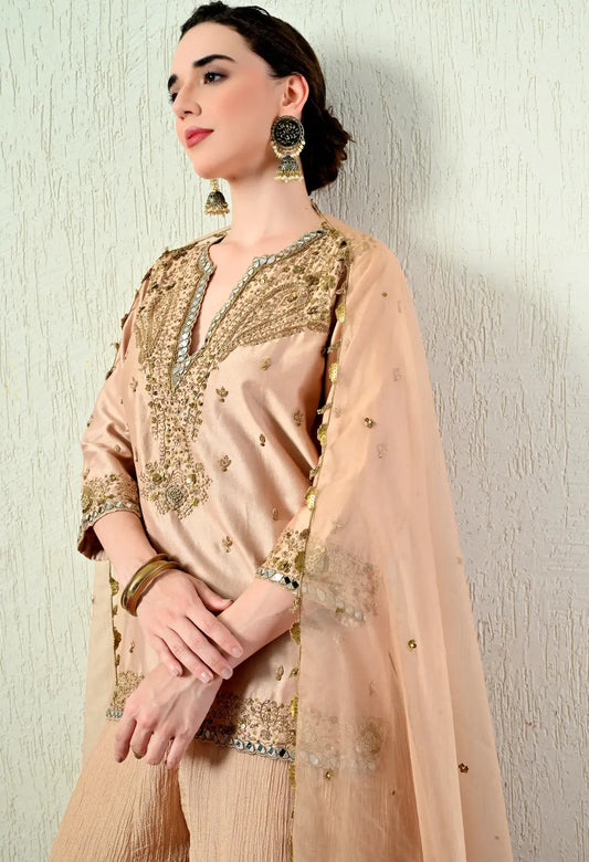 Rose Gold Kurta Set