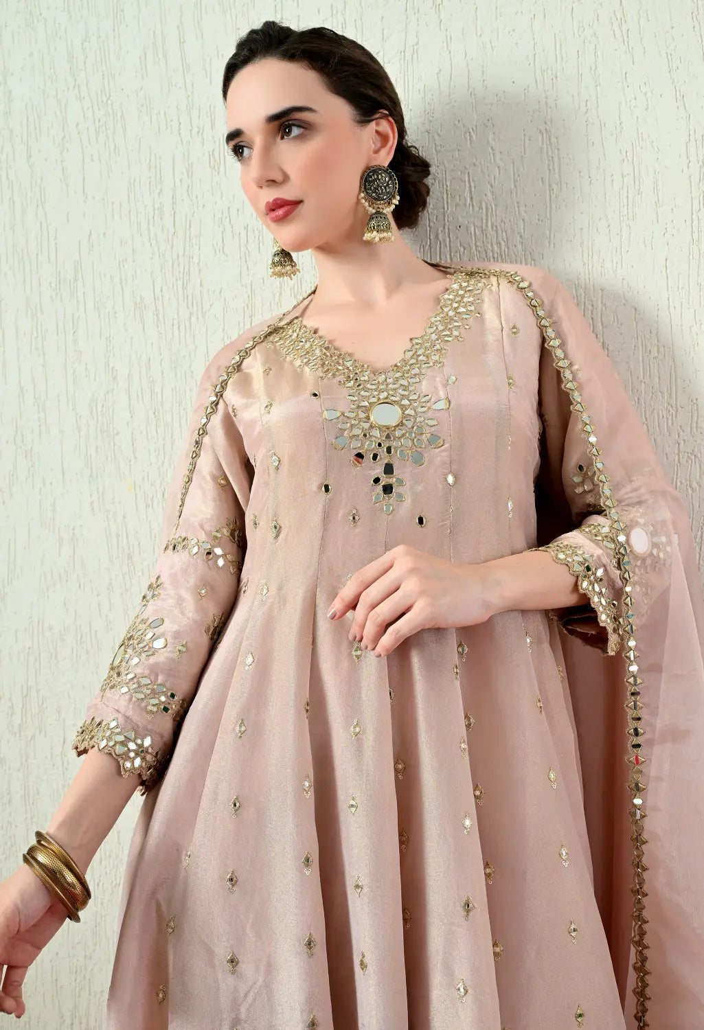 Powder Pink Kurta Set