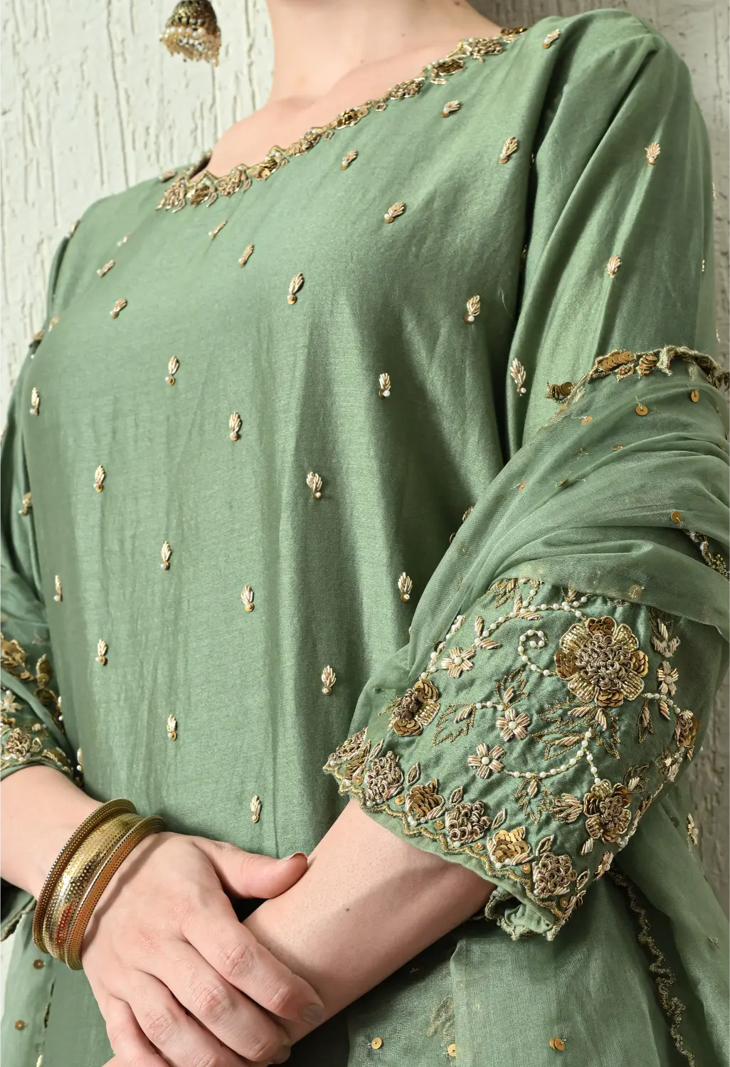 Sage Green Kurta Set