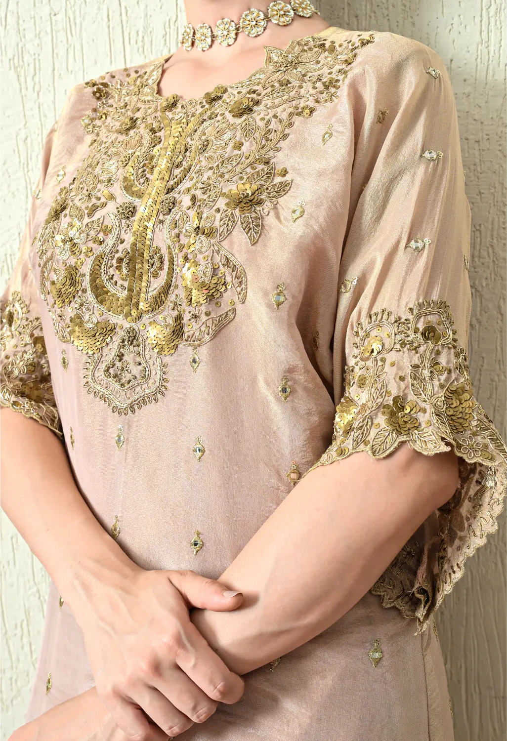 Powder Pink Kaftan