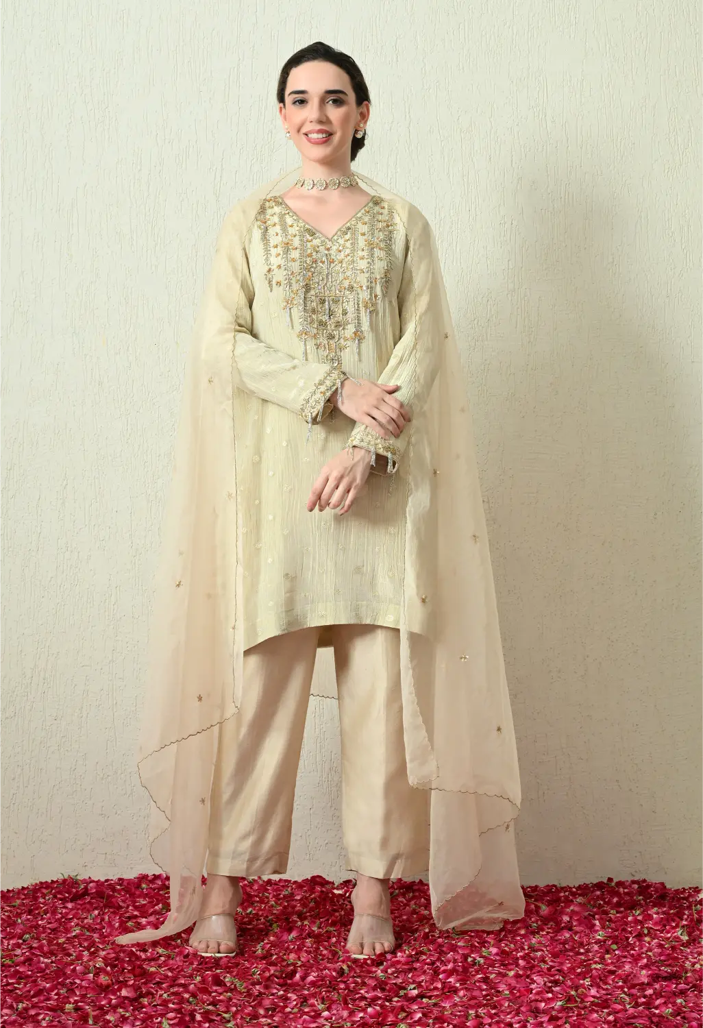Butter Ivory Kurta Set