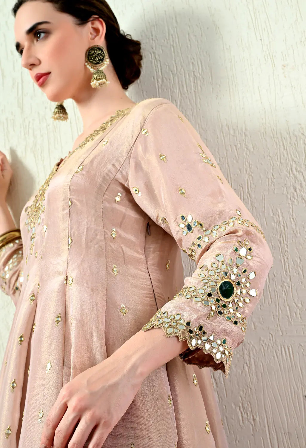 Powder Pink Kurta Set