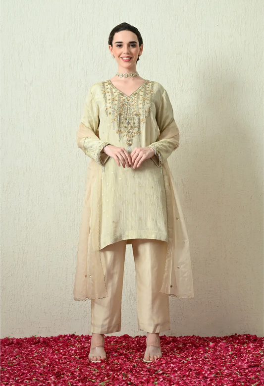 Butter Ivory Kurta Set