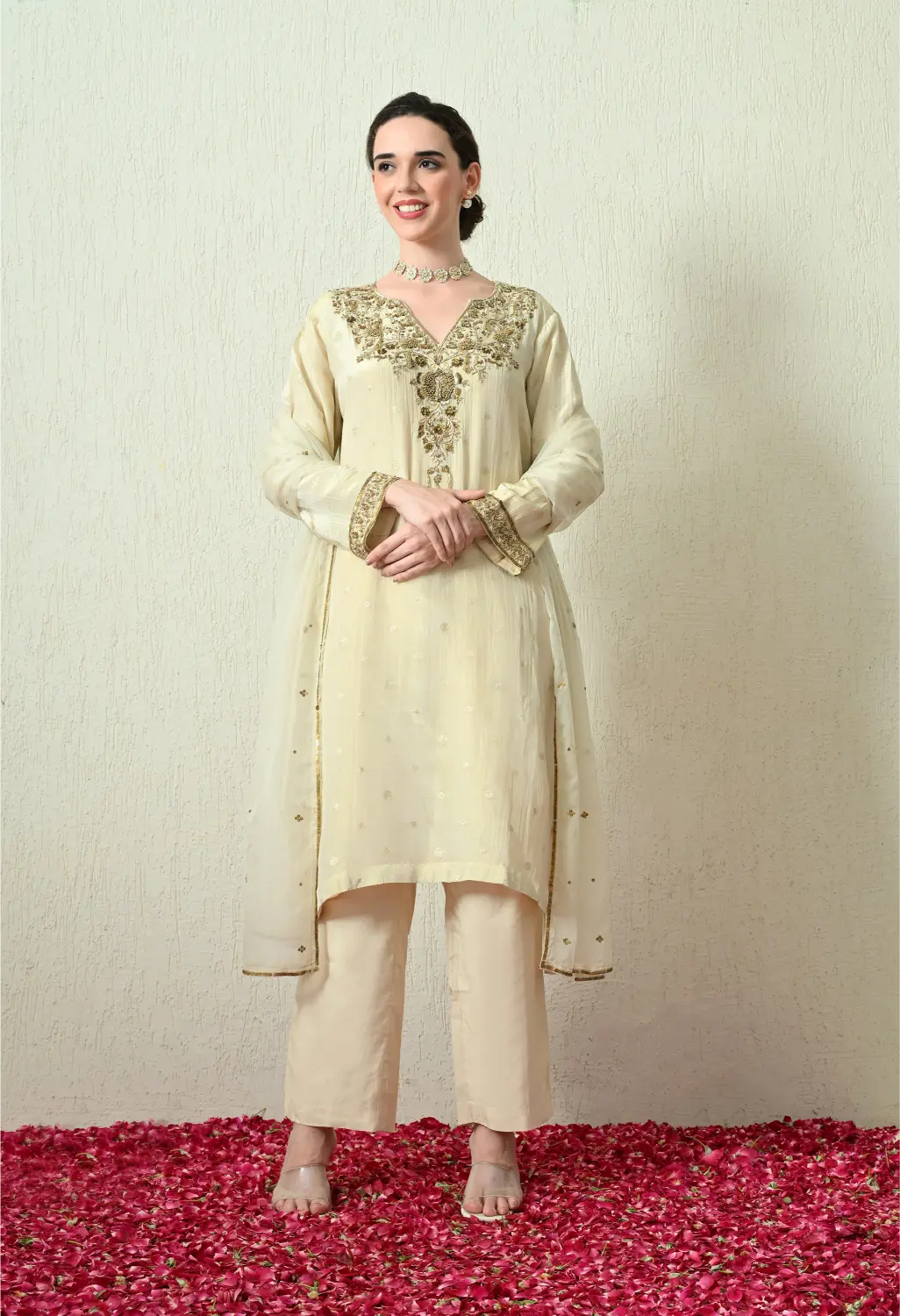 Butter Ivory Kurta Set