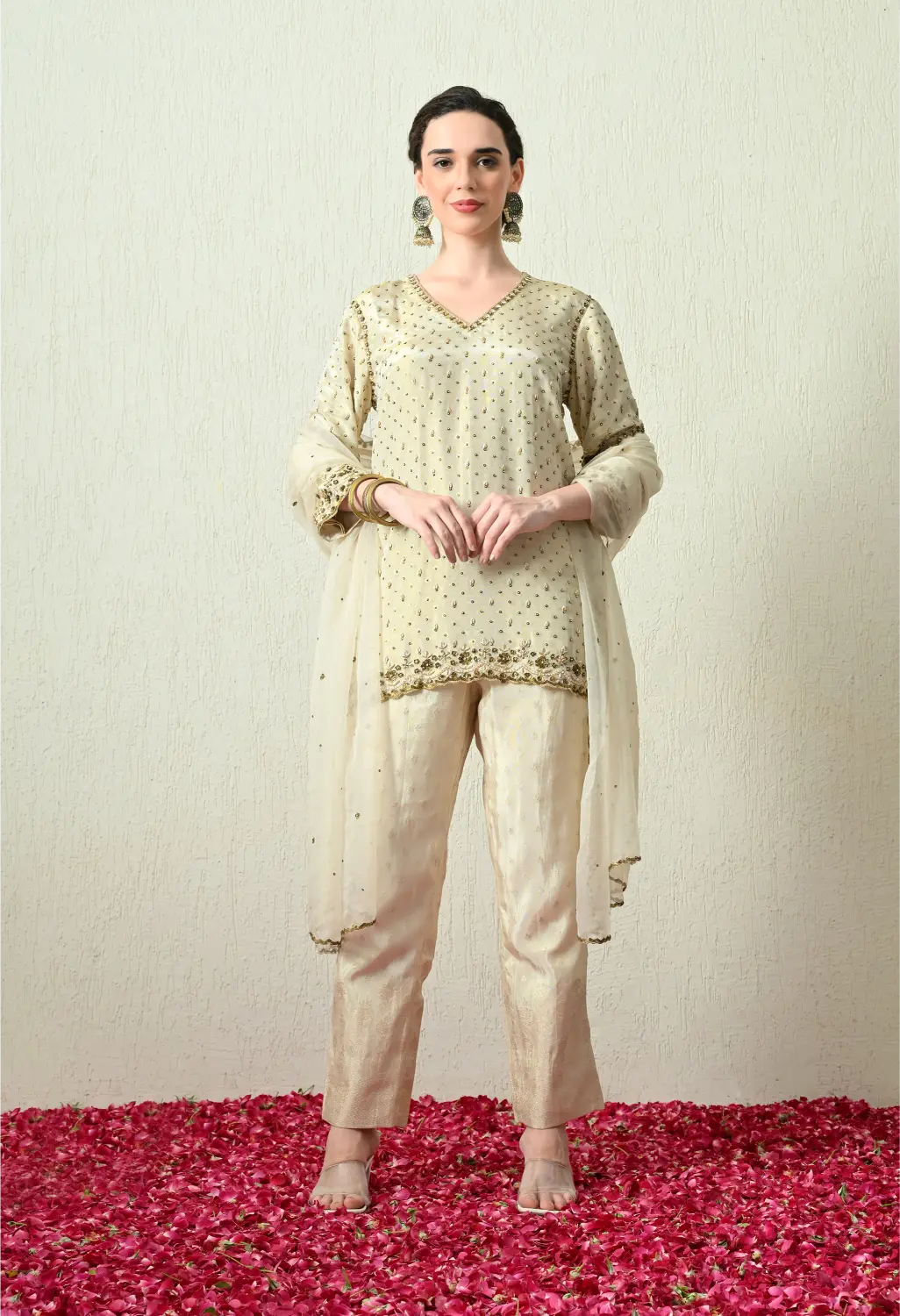 Butter Ivory Kurta Set