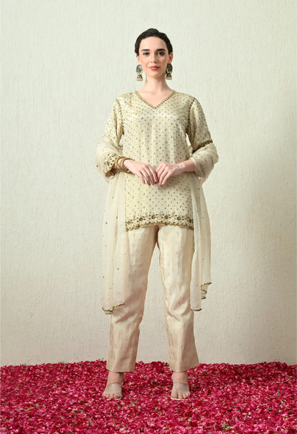 Butter Ivory Kurta Set