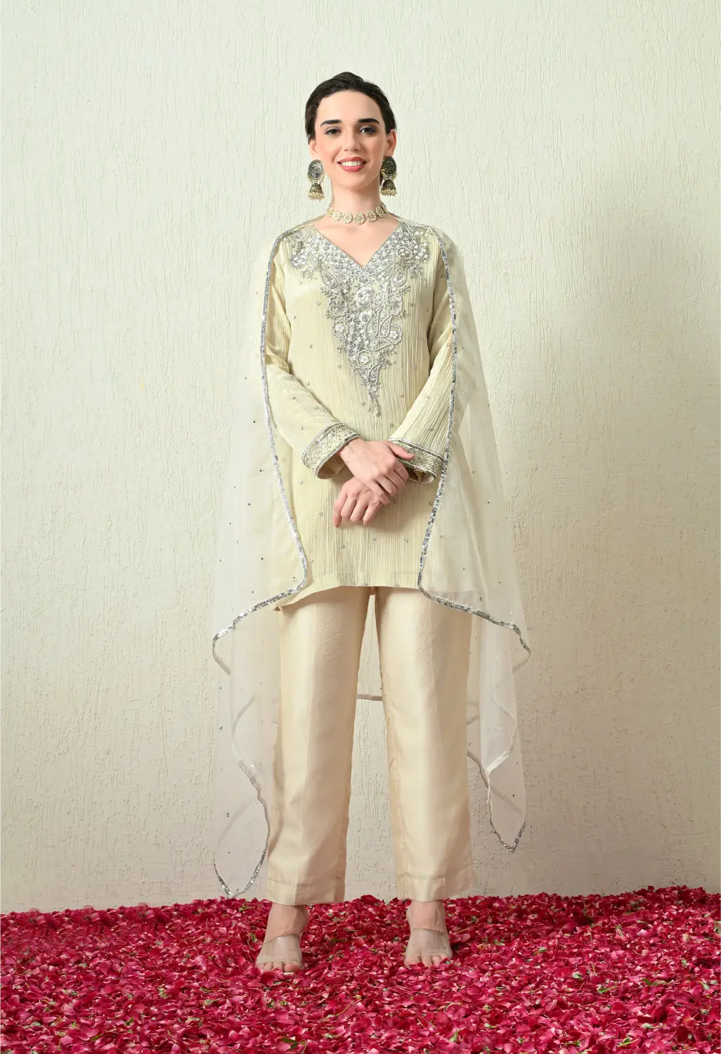 Butter Ivory Kurta Set