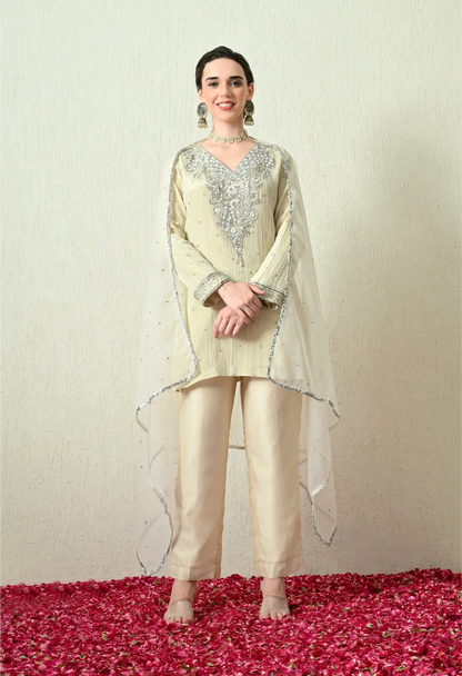 Butter Ivory Kurta Set