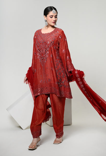 Sienna Utsav Mirror Work Kurta Set