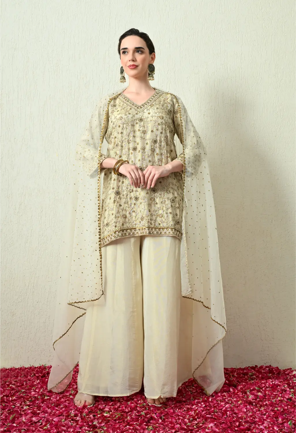 Butter Ivory Kurta Set