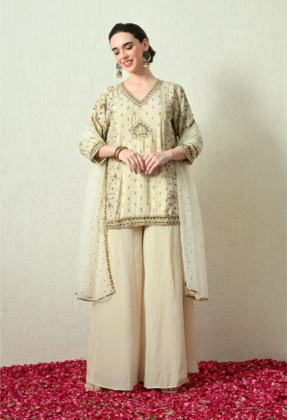 Butter Ivory Kurta Set