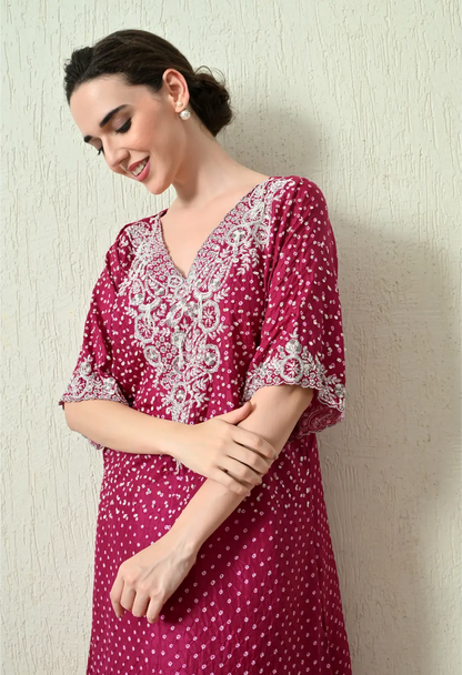 Magenta Kaftan