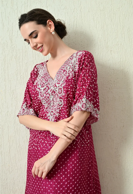 Magenta Kaftan