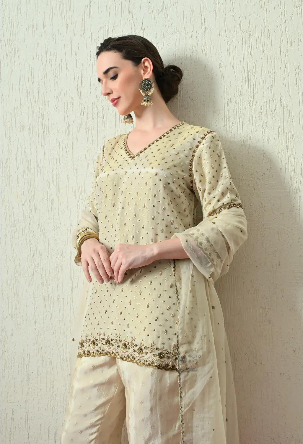 Butter Ivory Kurta Set
