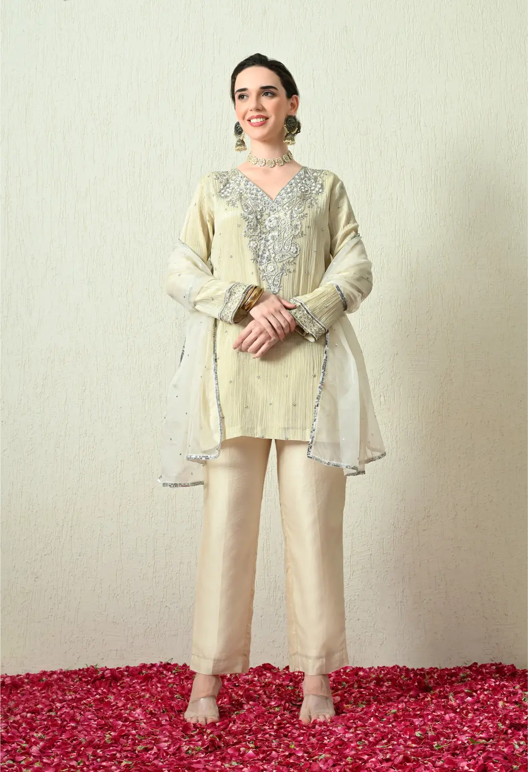 Butter Ivory Kurta Set