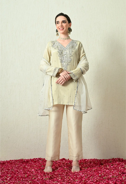 Butter Ivory Kurta Set