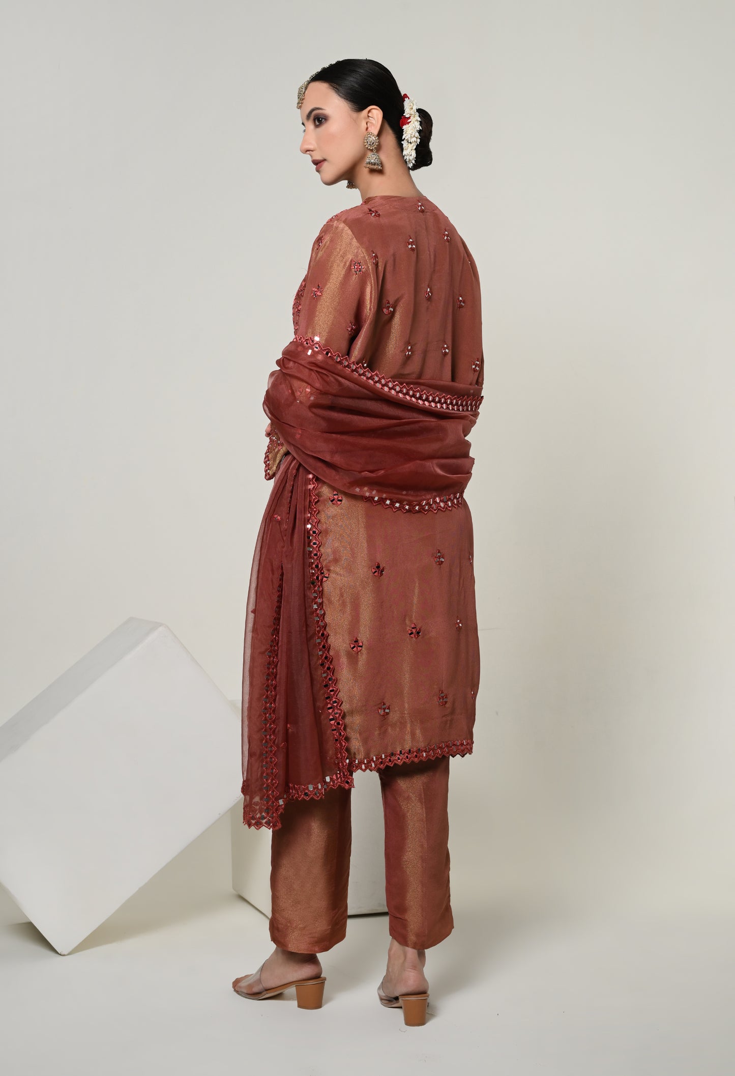 Almond Noor Straight Kurta Set