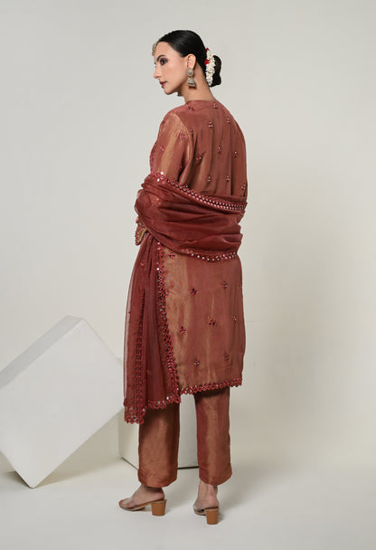 Almond Noor Straight Kurta Set