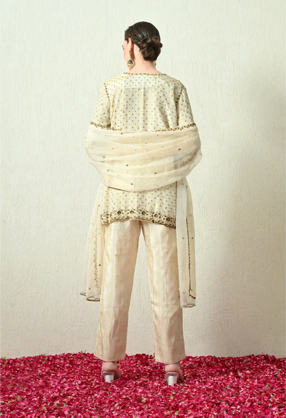 Butter Ivory Kurta Set
