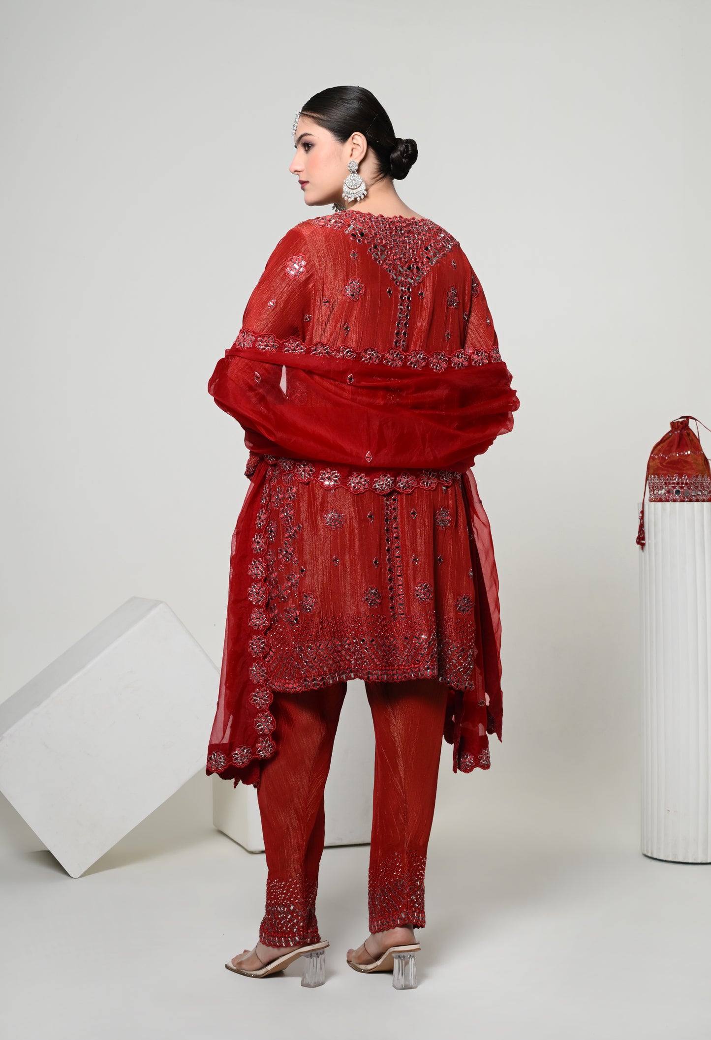 Sienna Utsav Mirror Work Kurta Set