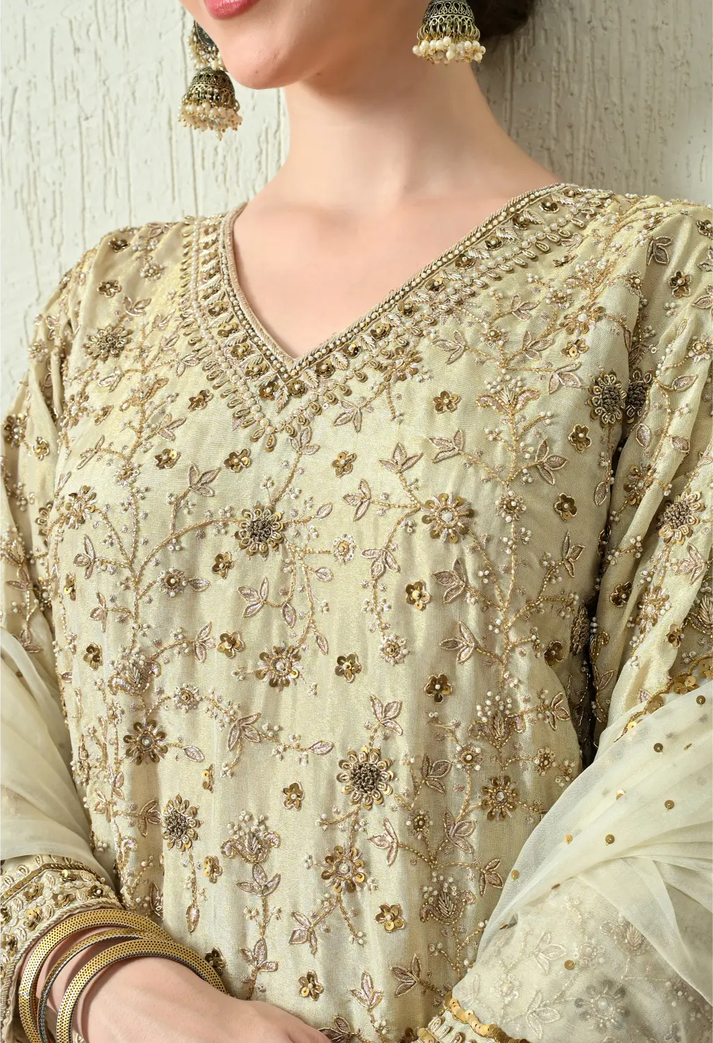 Butter Ivory Kurta Set