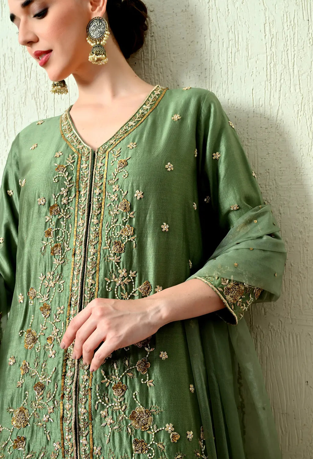 Sage Green Kurta Set