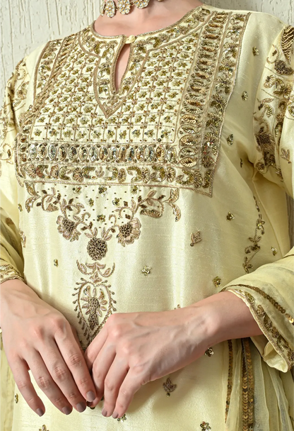 Butter Yellow Kurta Set