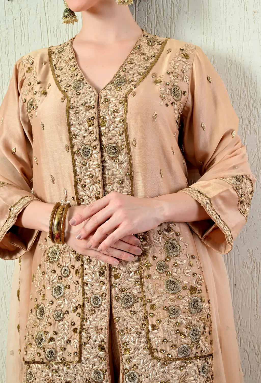 Rose Gold Kurta Set