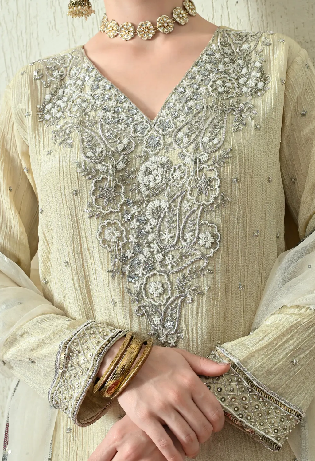 Butter Ivory Kurta Set