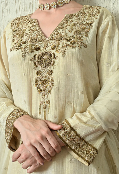 Butter Ivory Kurta Set