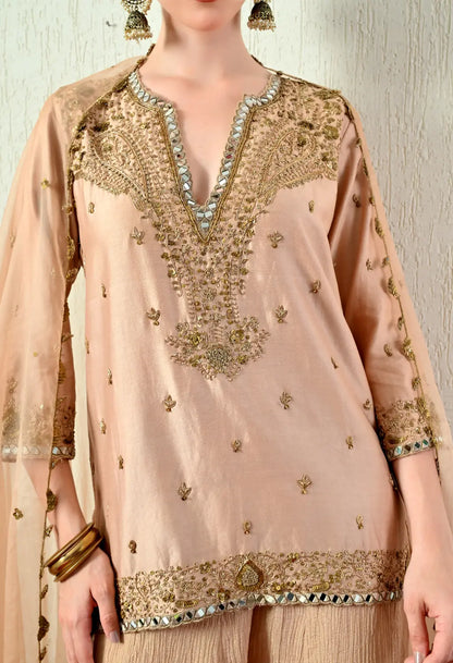Rose Gold Kurta Set