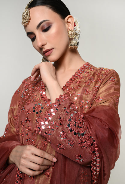 Almond Noor Straight Kurta Set