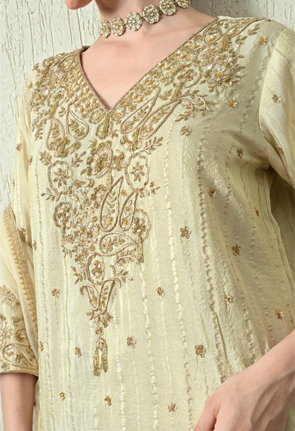 Butter Ivory Kurta Set