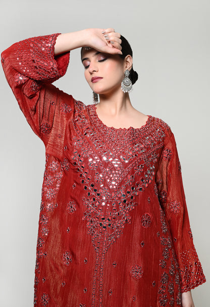 Sienna Utsav Mirror Work Kurta Set