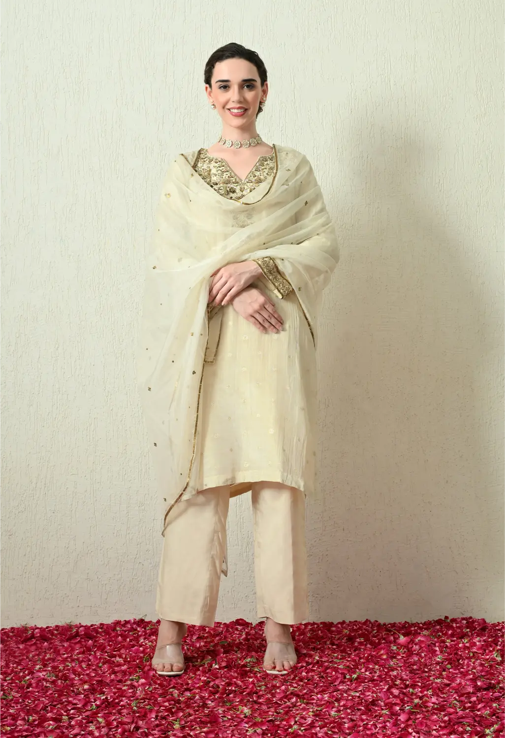 Butter Ivory Kurta Set