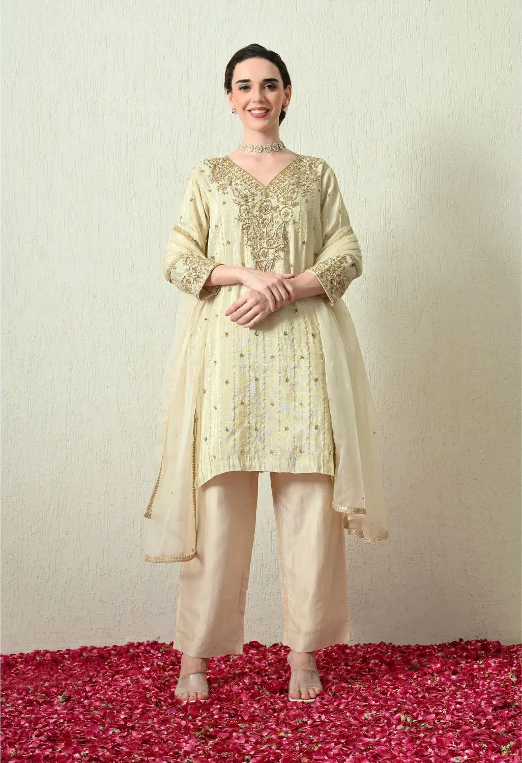 Butter Ivory Kurta Set