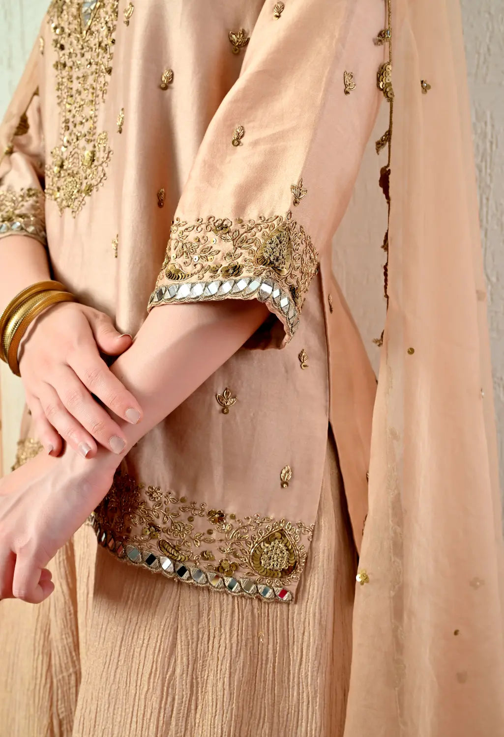 Rose Gold Kurta Set