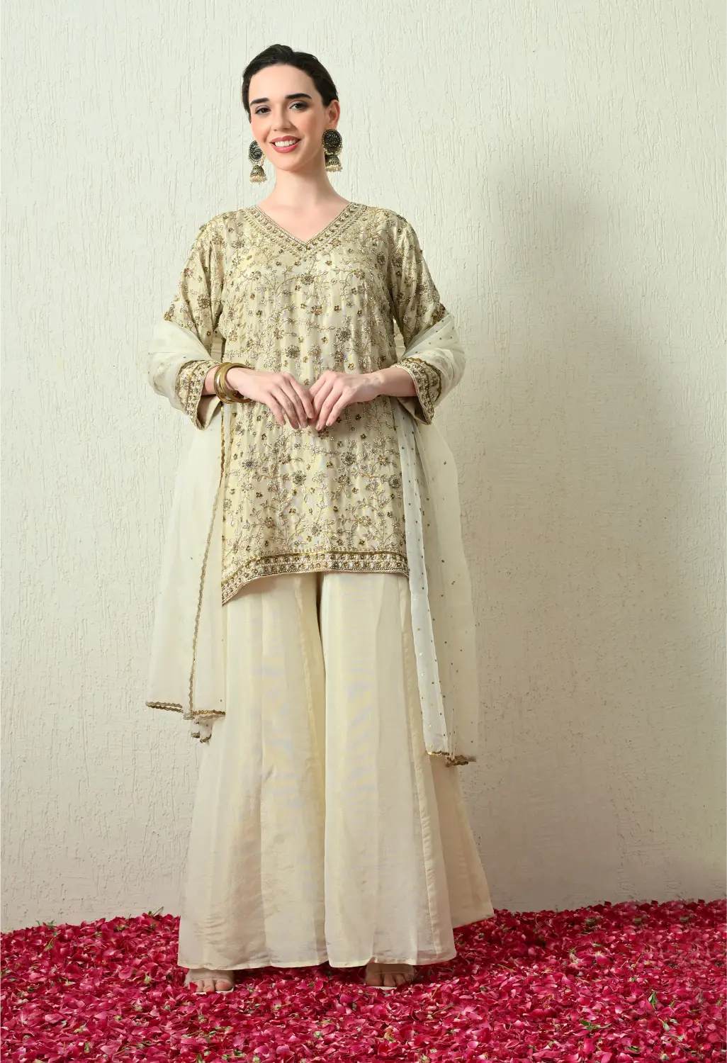 Butter Ivory Kurta Set