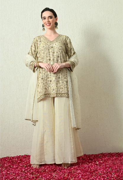 Butter Ivory Kurta Set